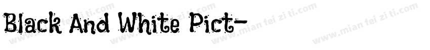 Black And White Pict字体转换
